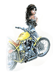 Back to Black and Mellow Yellow. Avaiable as an A4 and A3 print. 